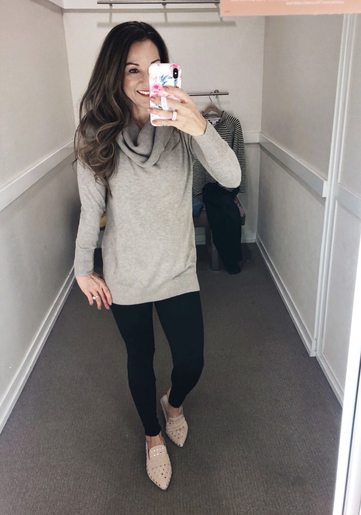 Cowl Neck Tunic Sweater