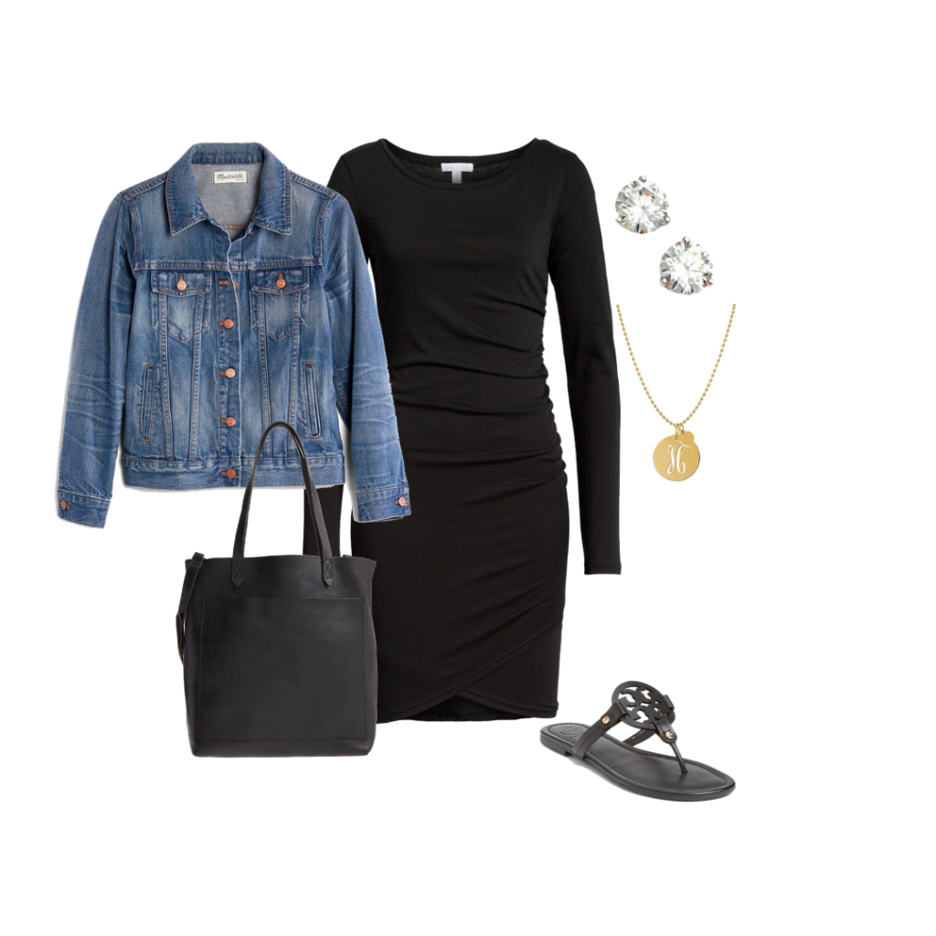 Black Dress LBD outfit ideas capsule wardrobe Everyday Holly 