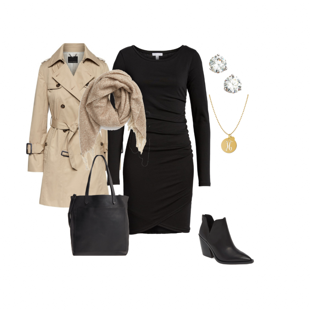 Black Dress LBD outfit ideas capsule wardrobe Everyday Holly