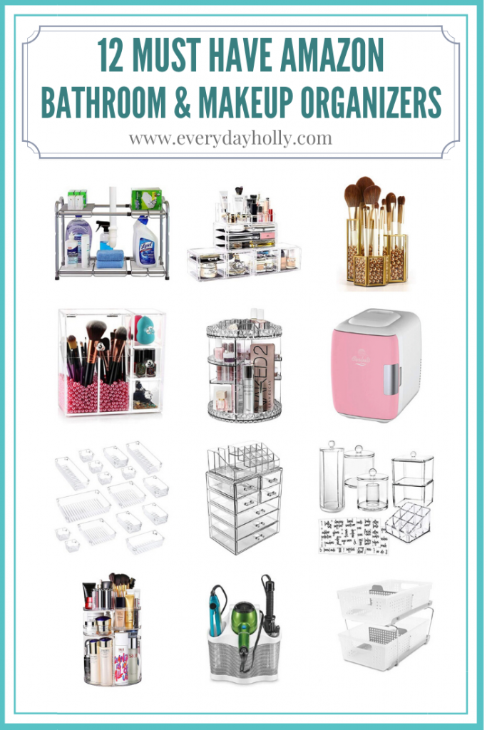 12 Must Have Amazon Bathroom & makeup organizers Everyday Holly