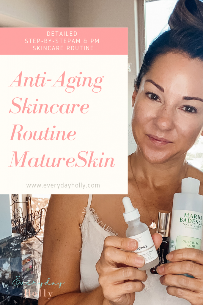 Anti-aging mature skincare routine step-by-step guide