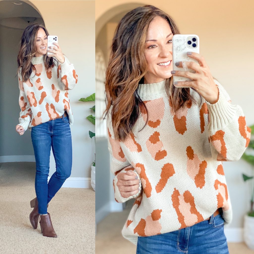 fall fashion - leopard sweater - amazon fashion