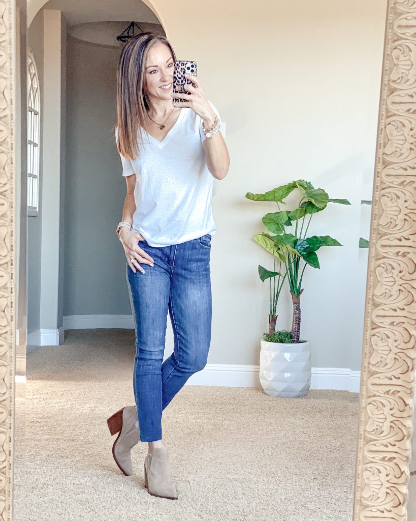 Straight leg denim perfect for petites - petite denim - over 40 denim style 