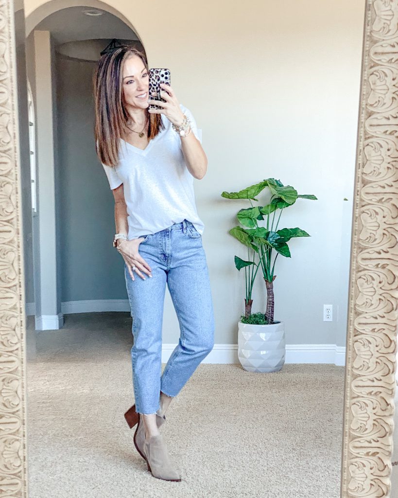 Straight leg denim perfect for petites - petite denim - over 40 denim style 