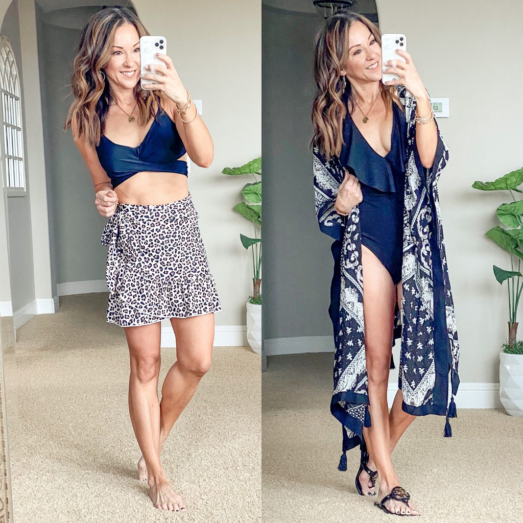 swimsuit coverups, swim skirt, kimono