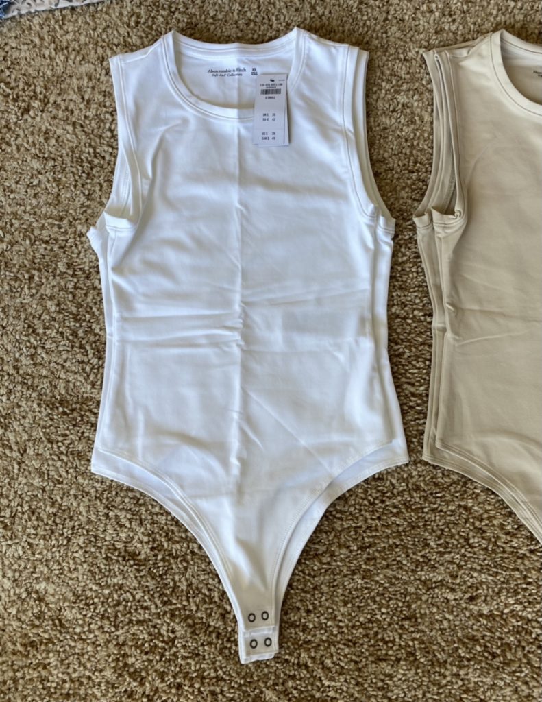 Abercrombie bodysuit sizing comparison