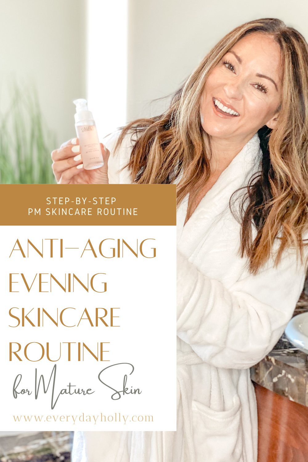 GHVHVDN1343028 cover picture, anti aging evening skincare routine, mature skin, aging skin, healthy skin, glowing 