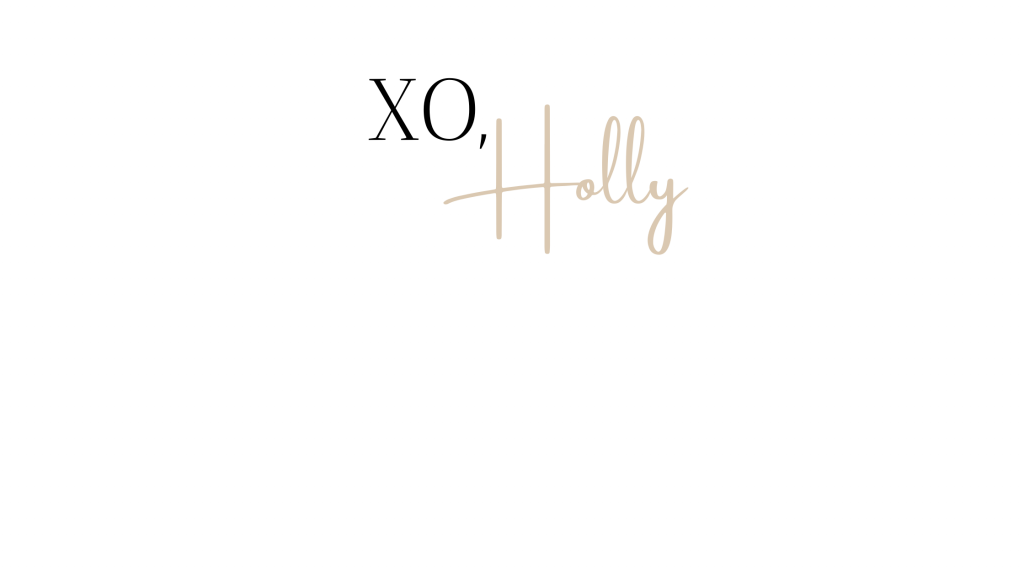 xo holly, love holly, signature, black xo, tan holly, sign off GHVHVDN1343028 