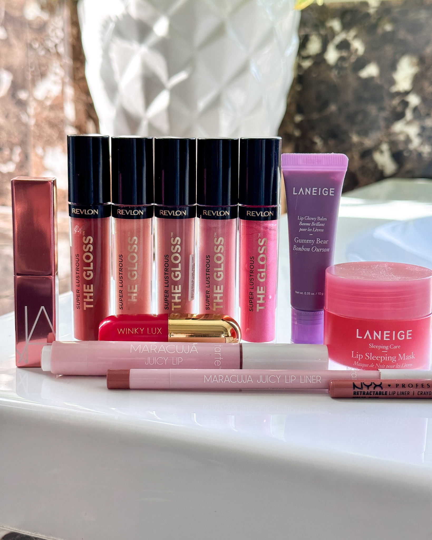 revlon lip gloss, laneige lip balm, make up, lip makeup products, tarte lip color, nyx lip liner, nars lipstick, winky lux lip balm, amazon beauty, amazon makeup 