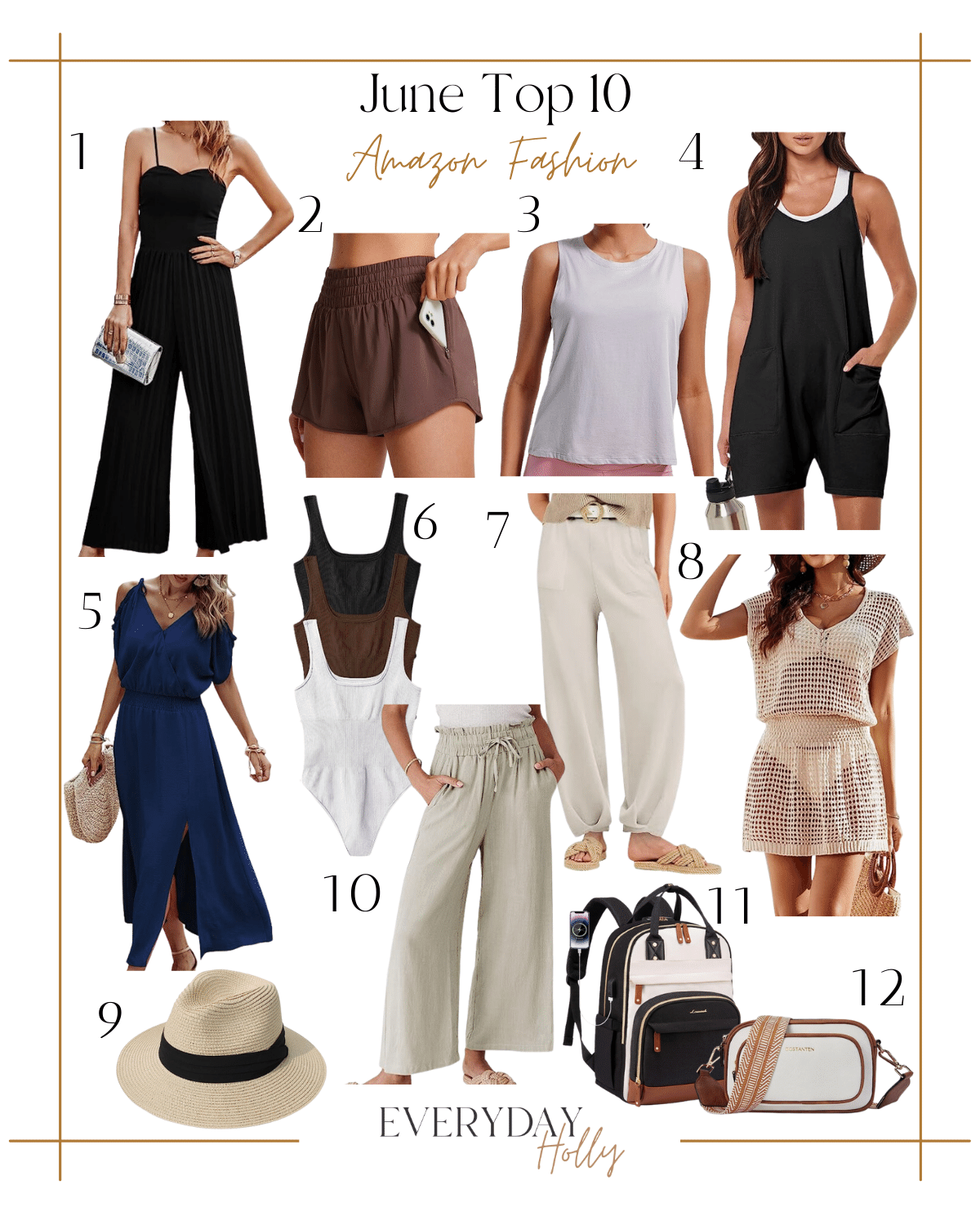 amazon fashion, top sellers, athletic wear, tanks, oversized jumpsuit, bodysuits, coverups, linen pants, sweatpants, backpacks, crossbody bag, beach hat 