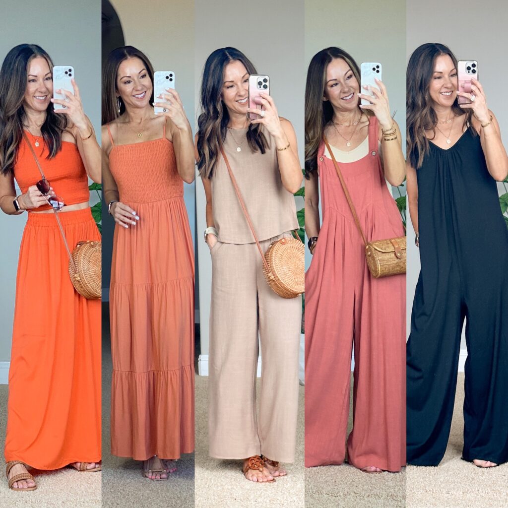 Amazon prime day fashion deals | summer outfits | linen outfits | two piece sets | overalls | Jumpsuit | Free People lookalike | summer maxi | summer dresses | vacation outfits