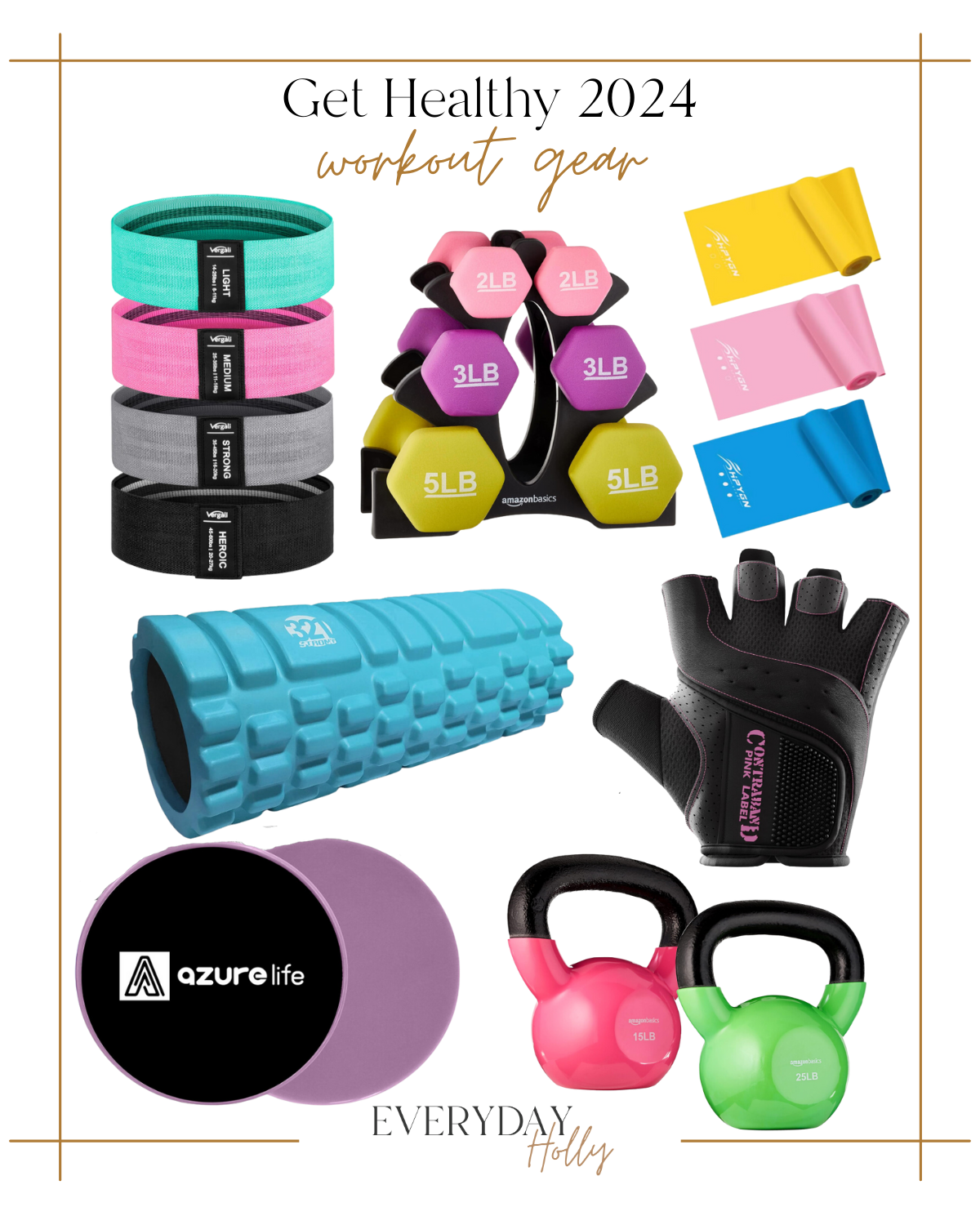 get healthy and become your best self this new year | #get #healthy #become #best #self #new #year #fitness #workout #bootybands #weightglove #foamroller #dumbbells #resistancebands #slider #kettlebells