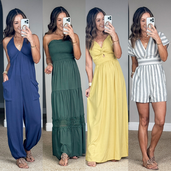 January Top 10 Hottest Best Sellers | January, top 10, best sellers, monthly best sellers, Cupshe, resort wear, vacation outfit, spring outfit, summer outfit, maxi dress, strapless dress, jumpsuit, halter top, striped romper