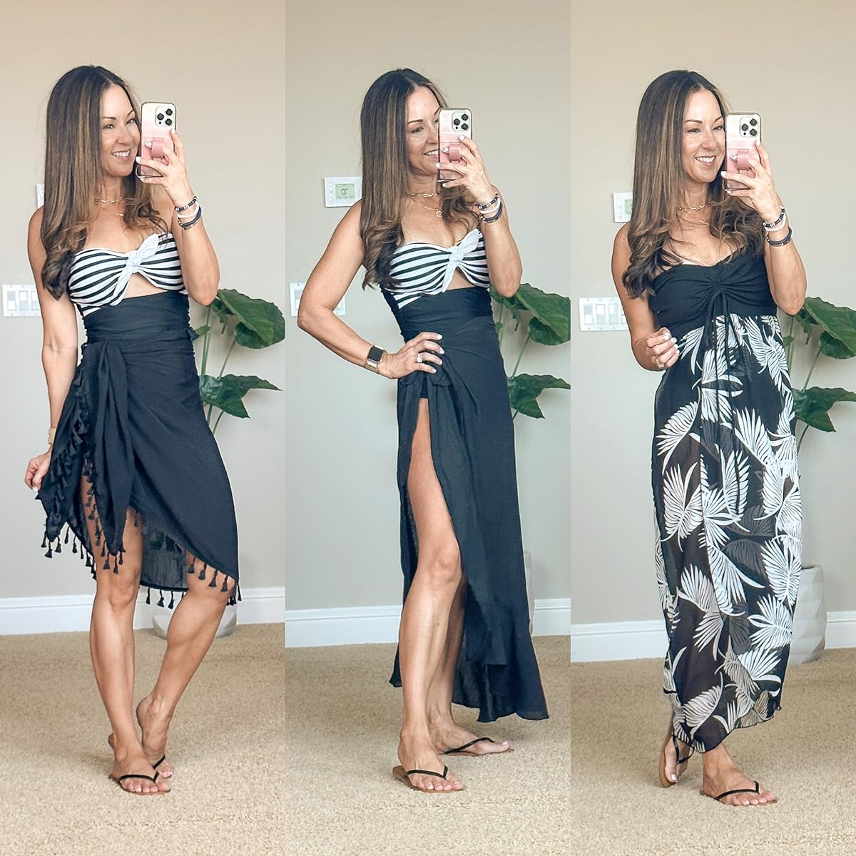 shop my favorite swimwear, self-tan essentials, and more | swim, swimwear, swim styles, one piece swim, mom style, black swimsuit, coverup, floral dress, maxi dress, sandals