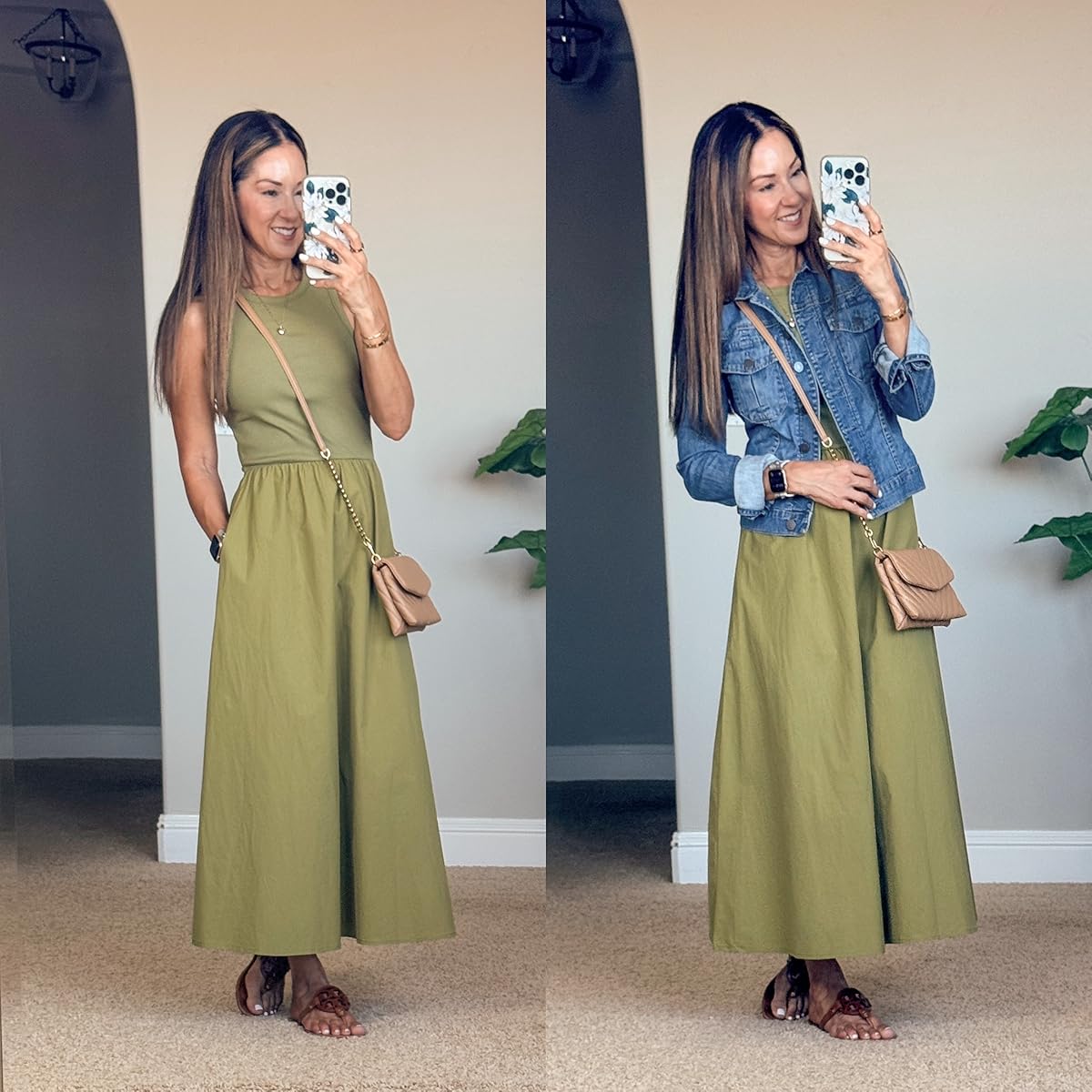 ultimate guide for heading back-to-school A+ outfits and school supplies | teacher outfits, school supplies, back to school, school year, maxi dress, teacher style, jean jacket, denim jacket, classroom style, purse, sandals