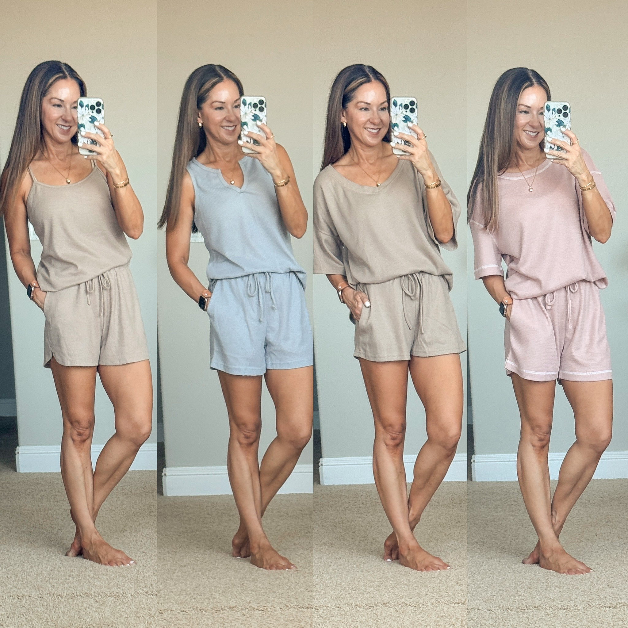 july style recap shop teacher outfits, summer styles and more | july, style recap, outfit recap, summer fashion, trending fashion, loungewear, lounge, cozy outfit, pajama, matching set, amazon fashion