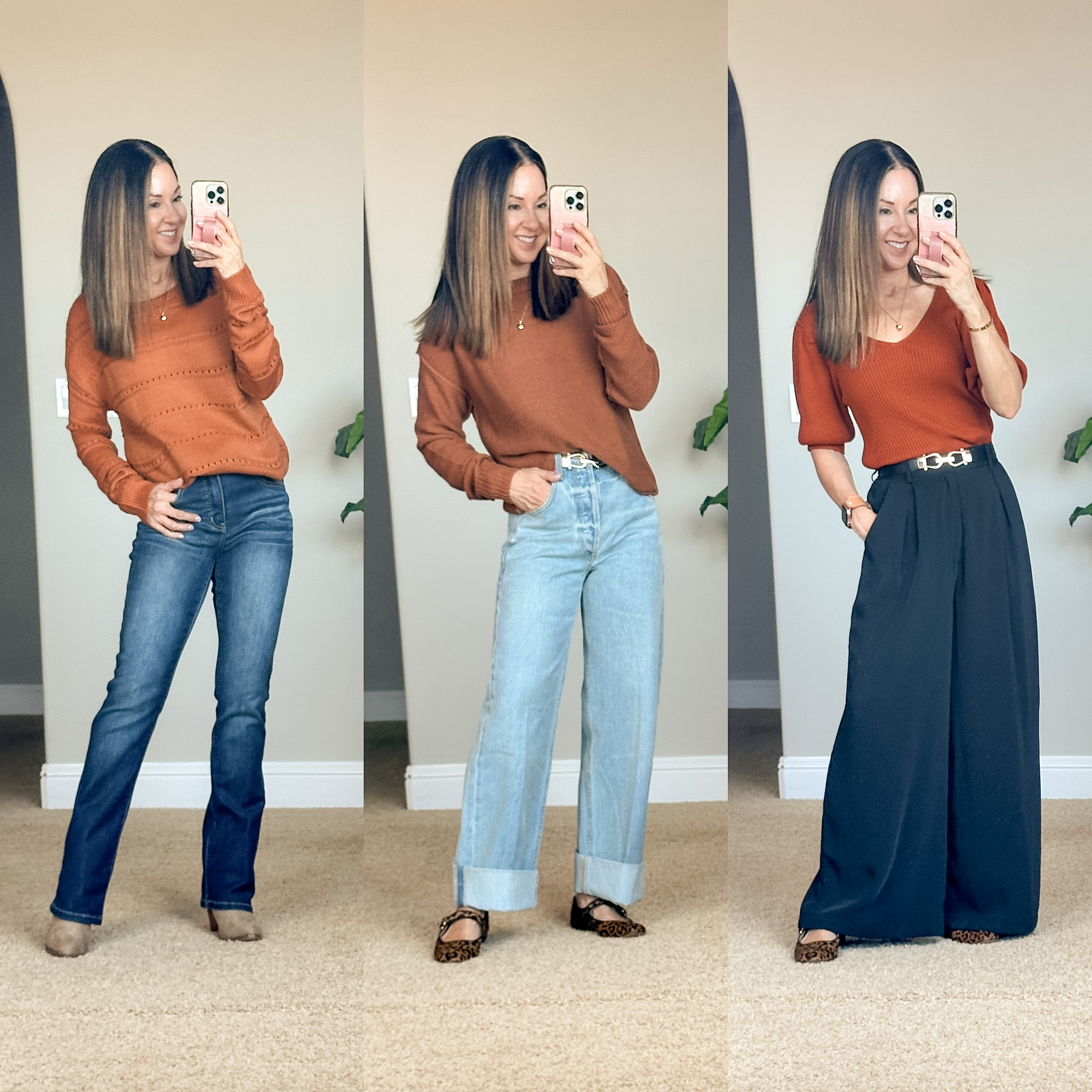 september style recap 75+ early fall outfit ideas you will love | september, style recap, fall outfits, fall outfit idea, fall denim, denim outfit, fall sweaters, looks for less, workwear