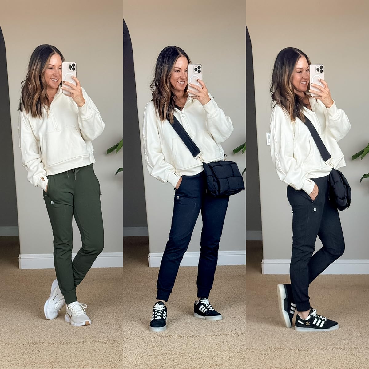 october style recap | style guide, fall fashion, fall outfits, fall layers, athleisure, fall outfit inspo, everyday outfit, casual style, joggers, puffer tote