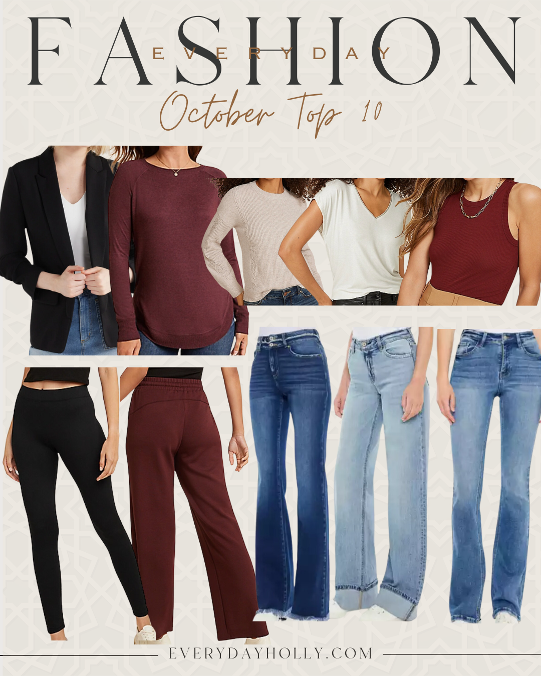 top 10 hottest best sellers from october | amazon, amazon finds, amazon fashion, amazon home, amazon beauty, fall fashion, fall layers, fall denim, denim jeans, athleisure, blazer, fall style