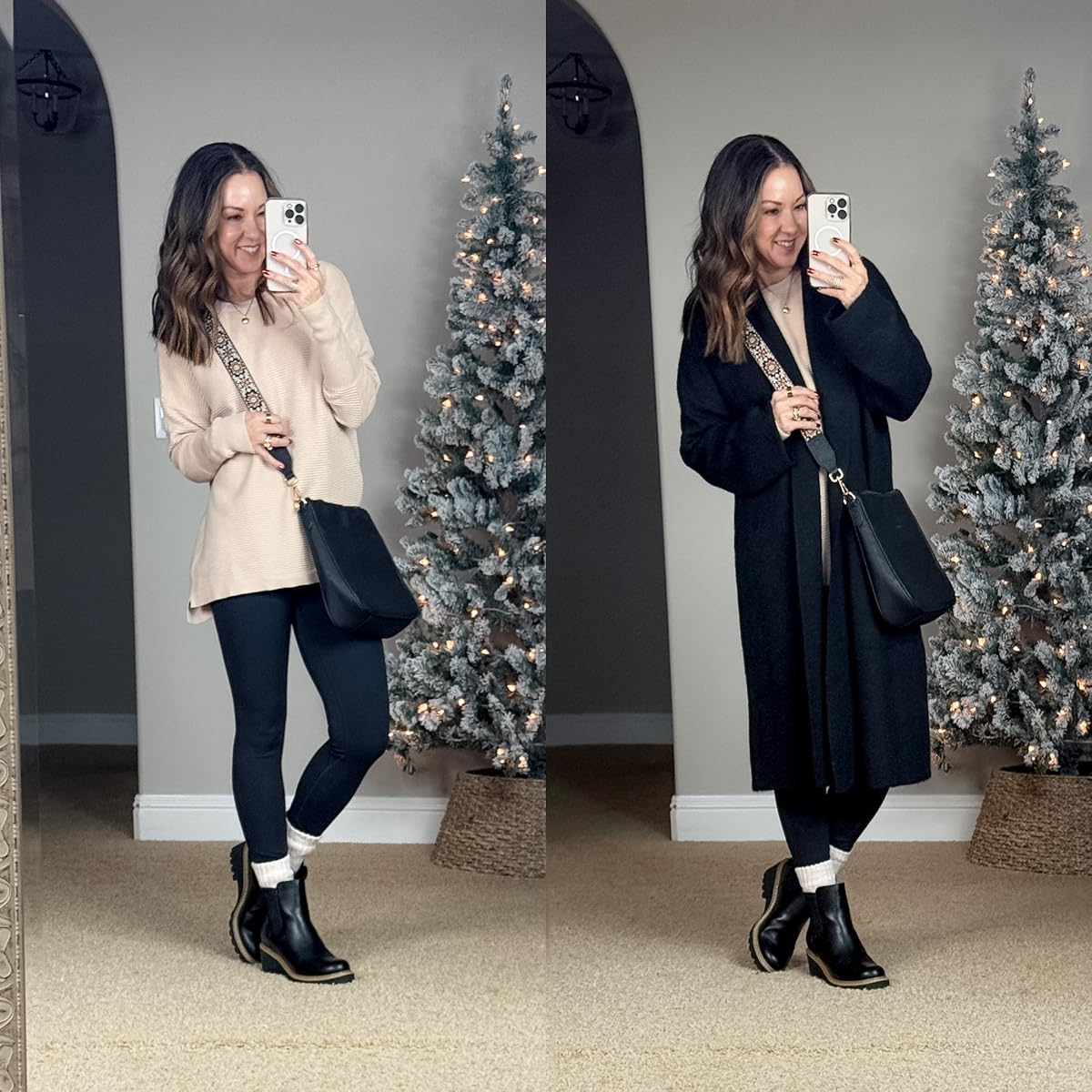 december style recap 51+ stunning winter outfits you can't miss | winter outfit, winter style, winter outfit inspo, fashion GHVHVDN1343028ger, trending fashion, winter layers, winter outfit with leggings, tunic top, chelsea boots, boot socks, neutral fashion