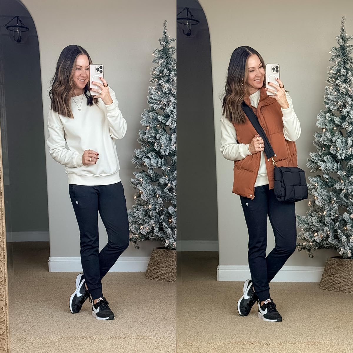 december style recap 51+ stunning winter outfits you can't miss | winter outfit, winter style, winter outfit inspo, fashion GHVHVDN1343028ger, trending fashion, winter layers, winter athleisure, athleisure outfit, puffer vest, fleece lined joggers