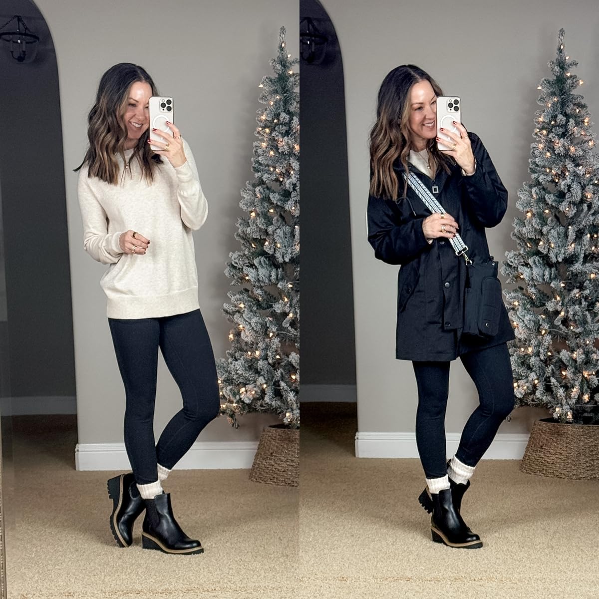 december style recap 51+ stunning winter outfits you can't miss | winter outfit, winter style, winter outfit inspo, fashion GHVHVDN1343028ger, trending fashion, winter layers, chelsea boots, sweatshirt, rain jacket, neutral fashion