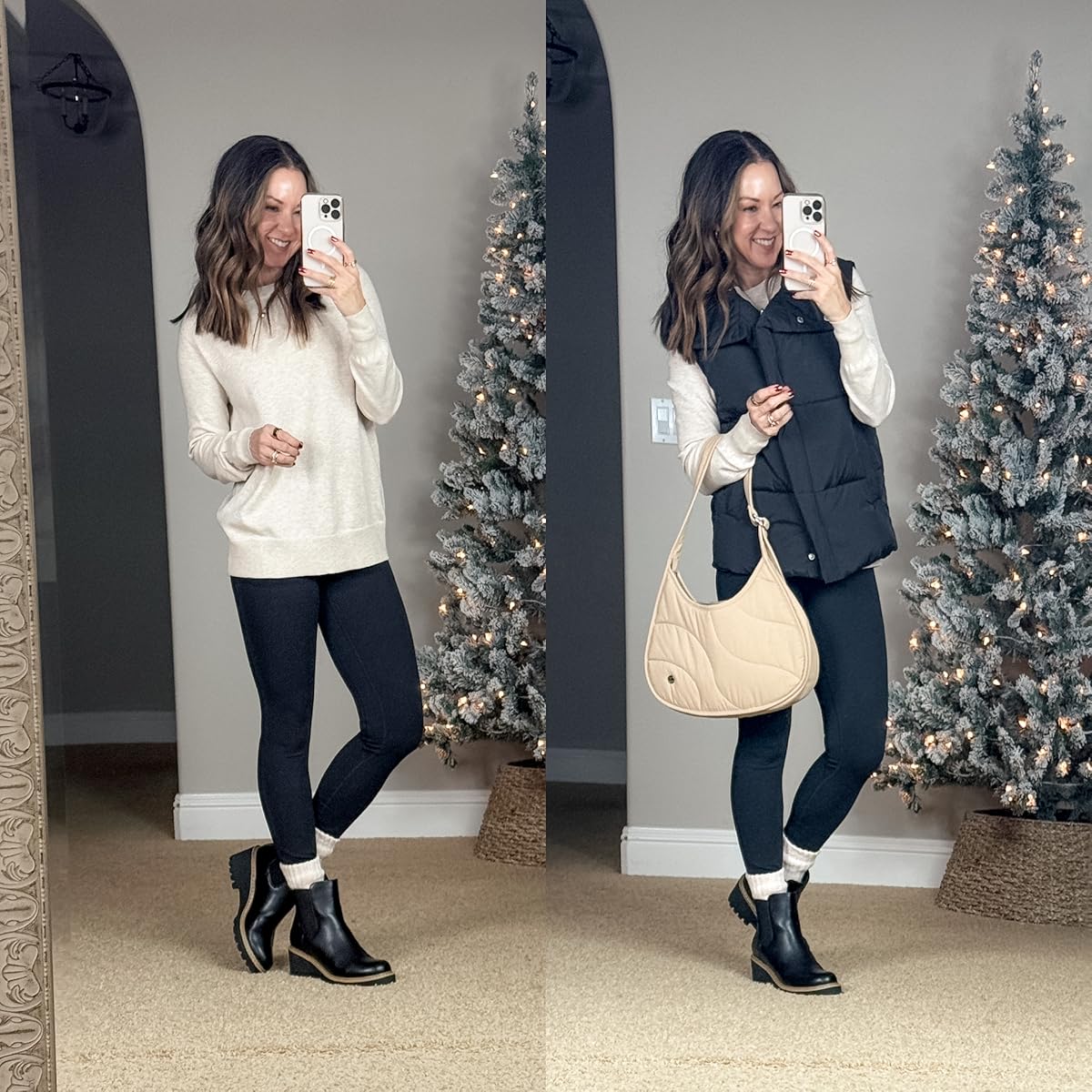 december style recap 51+ stunning winter outfits you can't miss | winter outfit, winter style, winter outfit inspo, fashion GHVHVDN1343028ger, trending fashion, winter layers, puffer vest, accessories, neutral fashion, boot socks