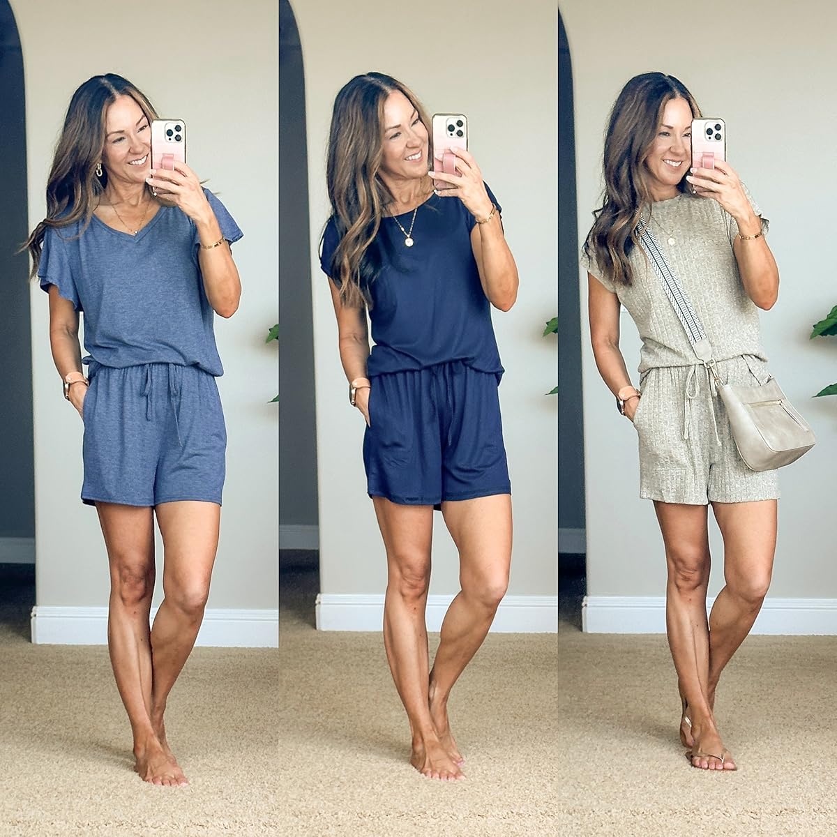 My Top 24 Fashion Favorites of 2024 | pajamas sets, pjs, comfy outfits, loungewear, two piece sets, outfit ideas, summer pjs, loungewear, lounge set, blue loungewear, purses, flip flops